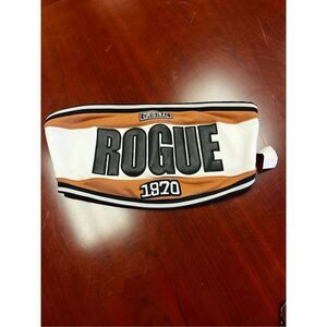 Edge Rogue Embroidered Zip Back Bandeau Top sz L NWT